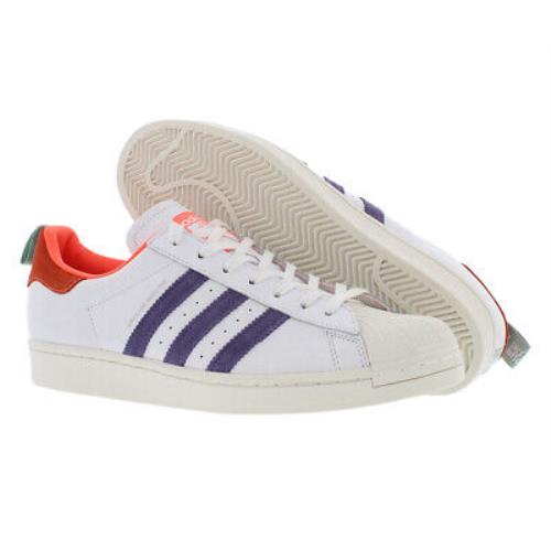 Adidas Originals Superstar Mens Shoes Size 12.5 Color: White/purple/red - White/Purple/Red, Main: White