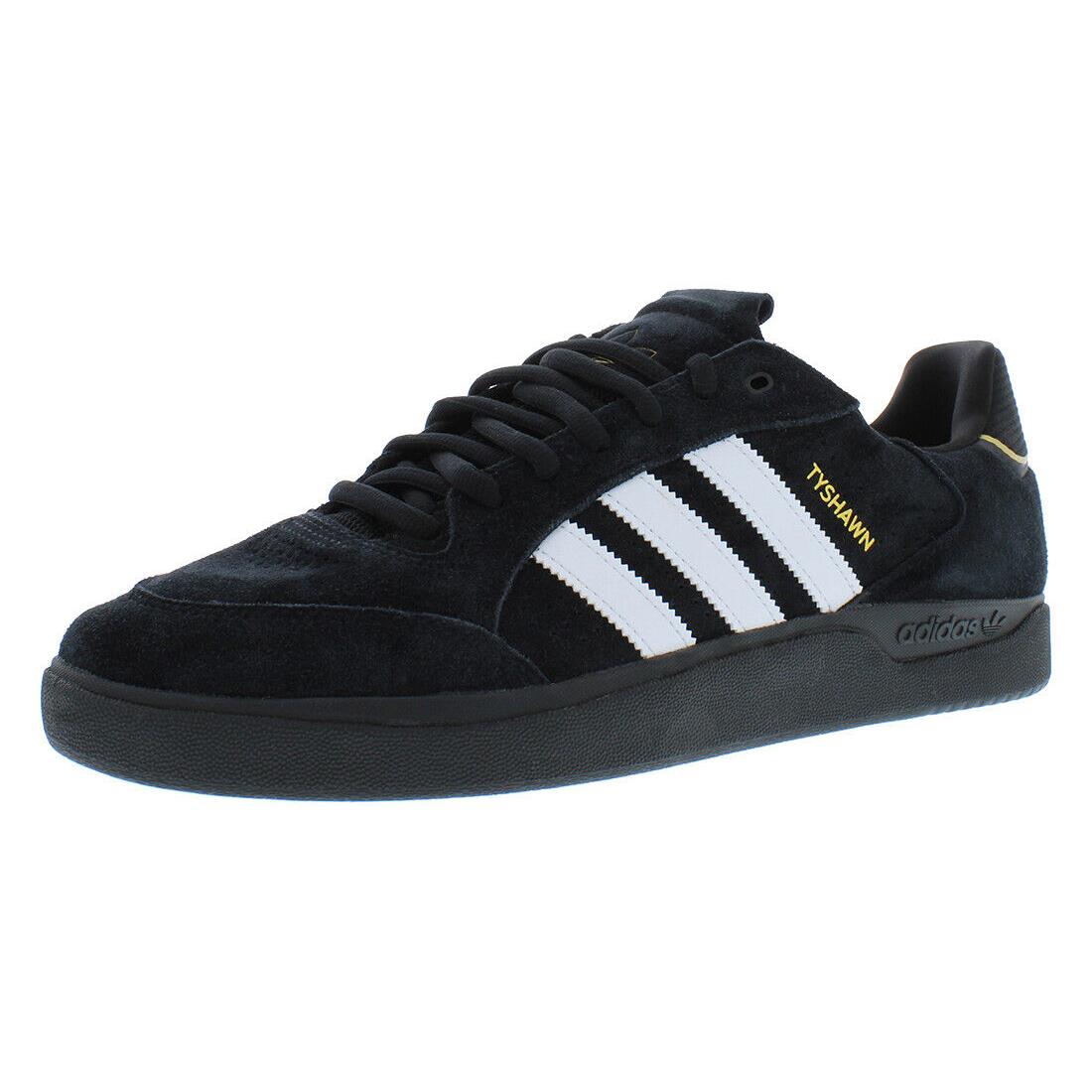 Adidas Tyshawn Low Mens Shoes Size 14 Color: Core Black/cloud White/gold - Core Black/Cloud White/Gold Metallic, Main: Black