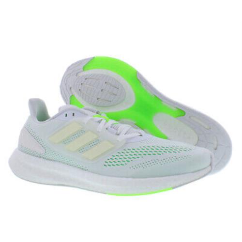 Adidas Pureboost 22 Mens Shoes Size 12.5 Color: Footwear White/cloud - Footwear White/Cloud White/Beam Green, Main: White