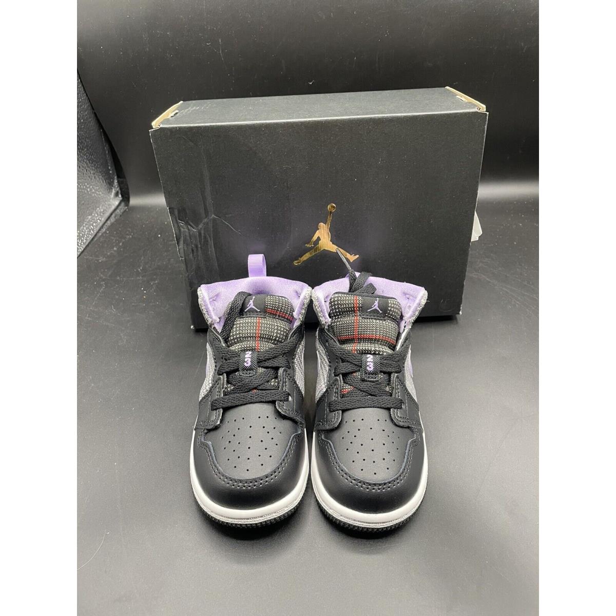 Nike Air Jordan 1 Mid Lilac Plaid TD selling DC7228-015