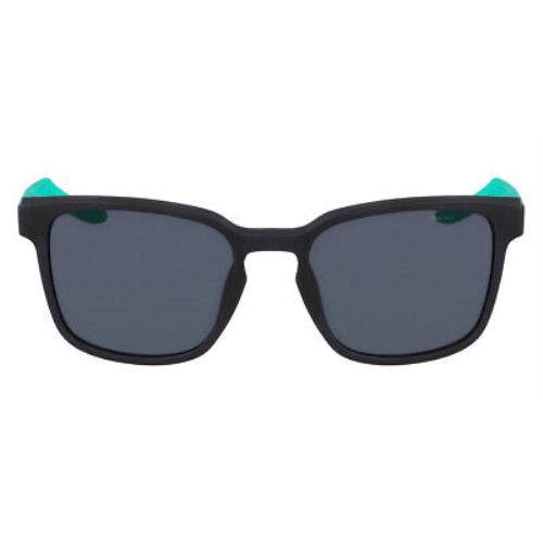 Nike Livefree Iconic EV24012 Sunglasses Men Matte Black 54mm - Frame: Matte Black, Lens: Green Mirrored