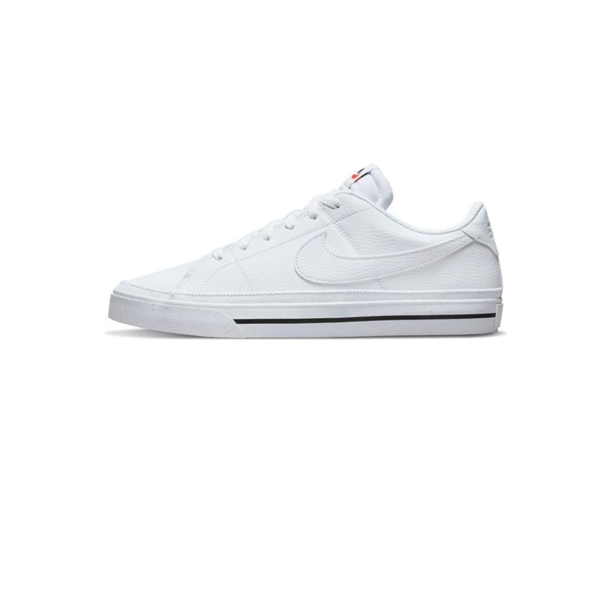 Nike Court Legacy Men`s Shoes Adult DH3162-101 White/white- Sz_7.5_White/Black - White/Black