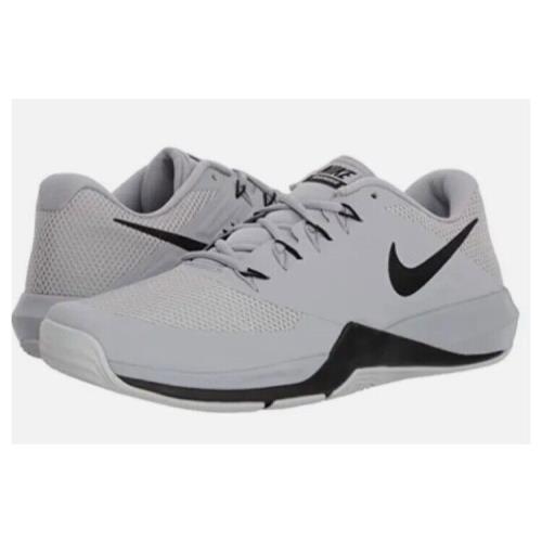 Nike Men`s Lunar Prime Iron II Sneaker Size US 10 Wolf Grey/black/platinum - Silver