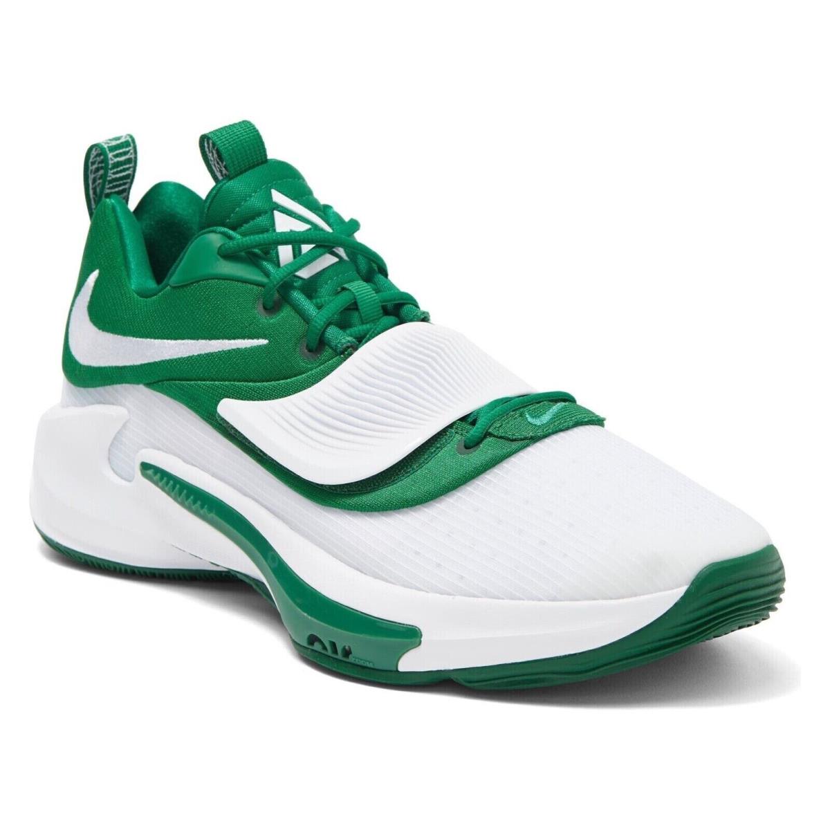 Men`s Size 17.5 Nike Zoom Freak 3 TB Promo Clover Green / White Sneakers