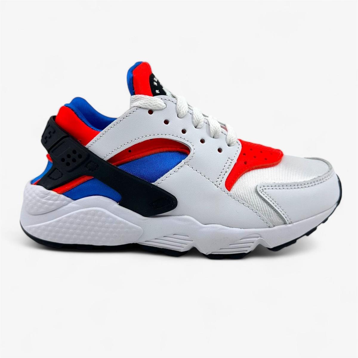 Nike Air Huarache White Black Bright Crimson Womens Size 6 Athletic Sneaker - White, Manufacturer: White Black Bright Crimson