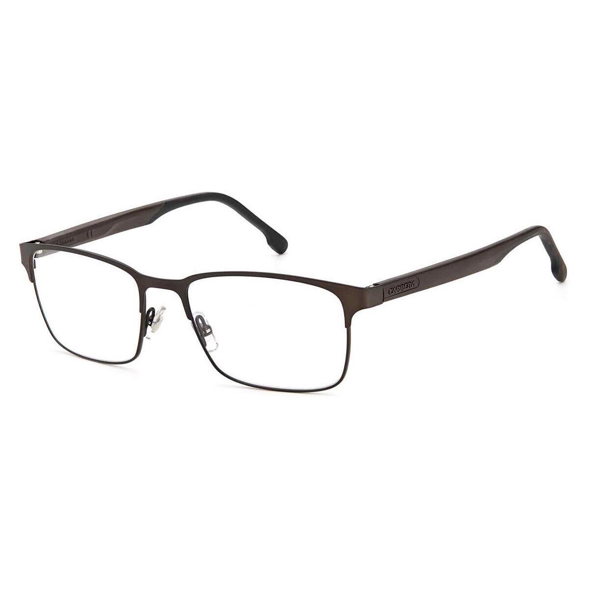 Carrera 8869 Eyeglasses Men Matte Brown Rectangle 55mm