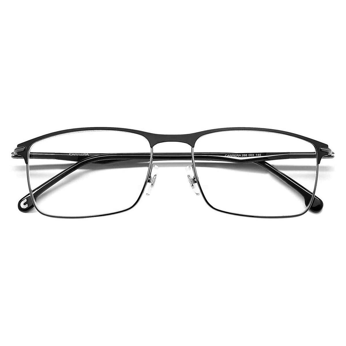 Carrera 288 Eyeglasses Men Matte Black Rectangle 57mm