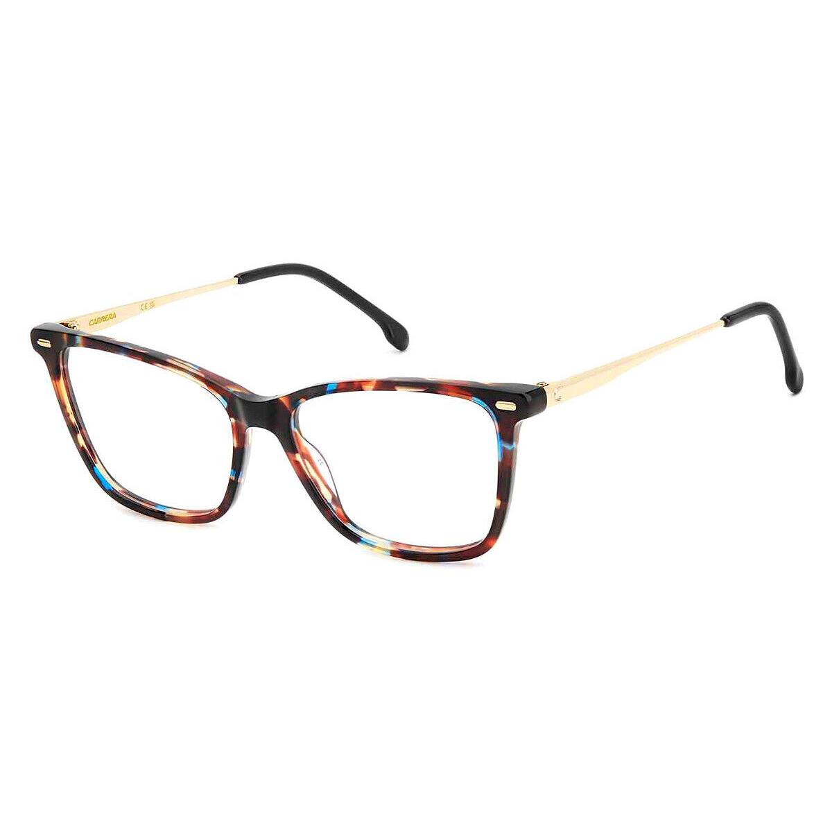 Carrera Car Eyeglasses Women Blue Havana 54mm