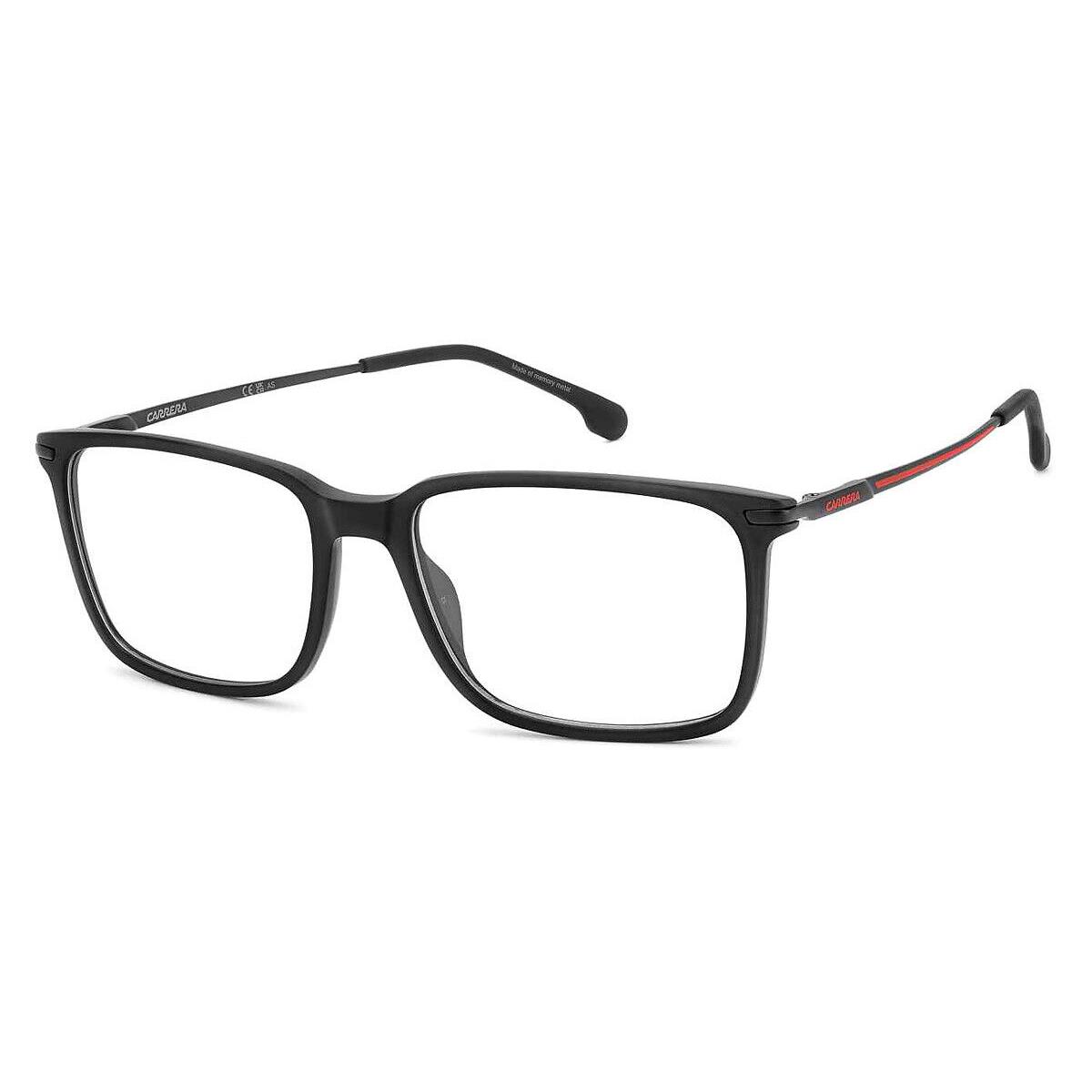 Carrera Car Eyeglasses Men Matte Black Red 55mm