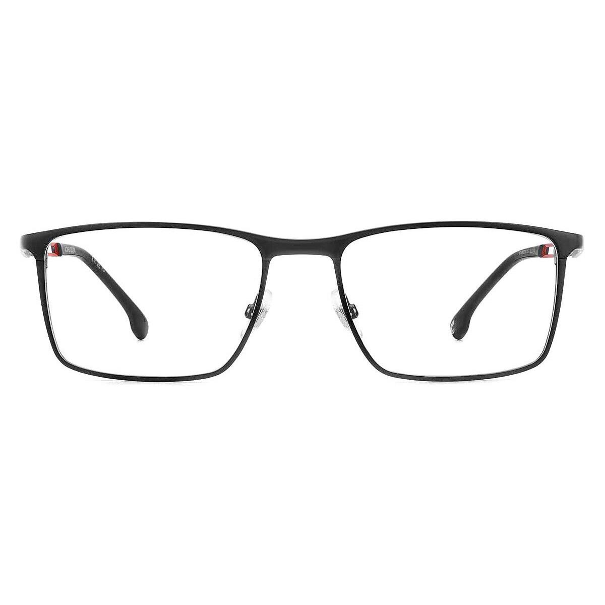 Carrera Car Eyeglasses Men Matte Black Red 55mm