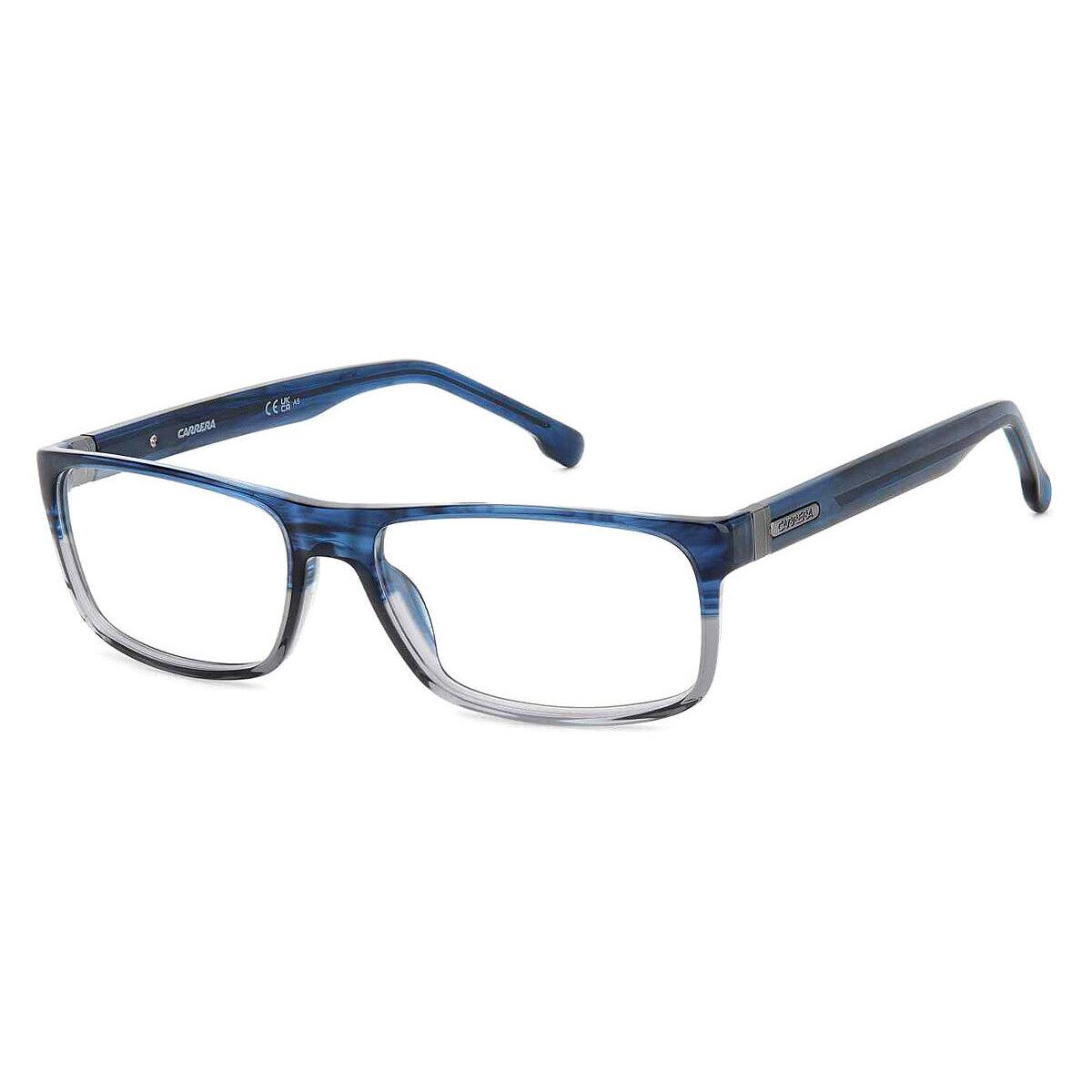 Carrera Car Eyeglasses Men Blue Horn Gray 57mm