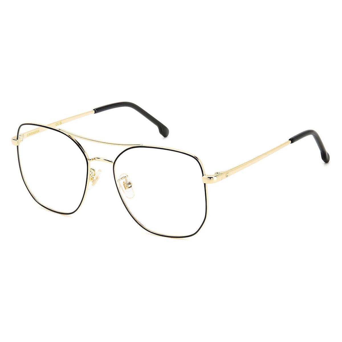 Carrera Car Eyeglasses Women Black Gold 53mm