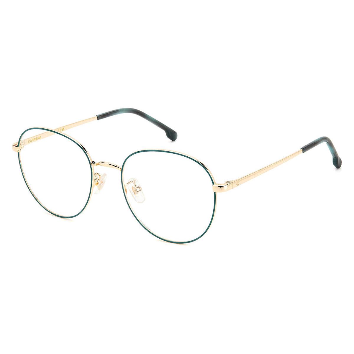 Carrera Car Eyeglasses Women Teal Gold 53mm