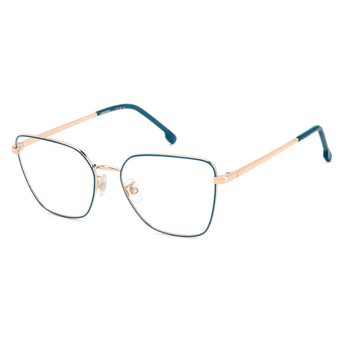 Carrera Car Eyeglasses Women Gold Teal 55mm