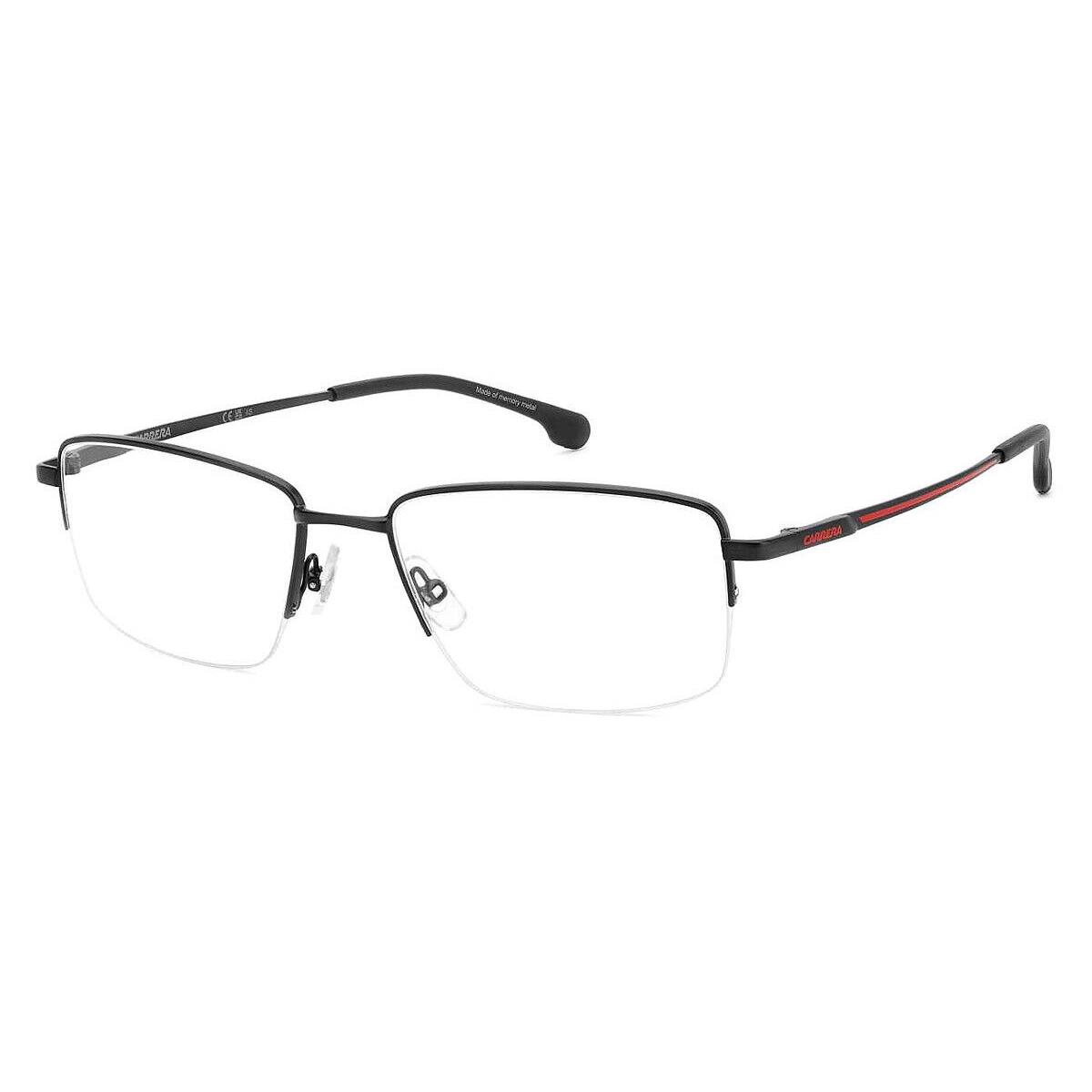 Carrera Car Eyeglasses Men Matte Black Red 55mm