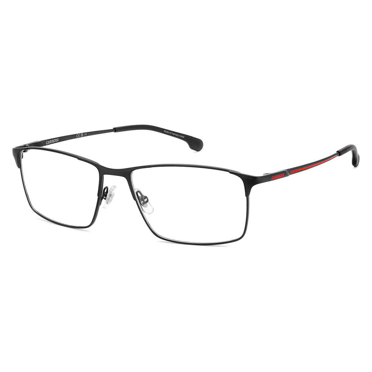 Carrera Car Eyeglasses Men Matte Black Red 56mm