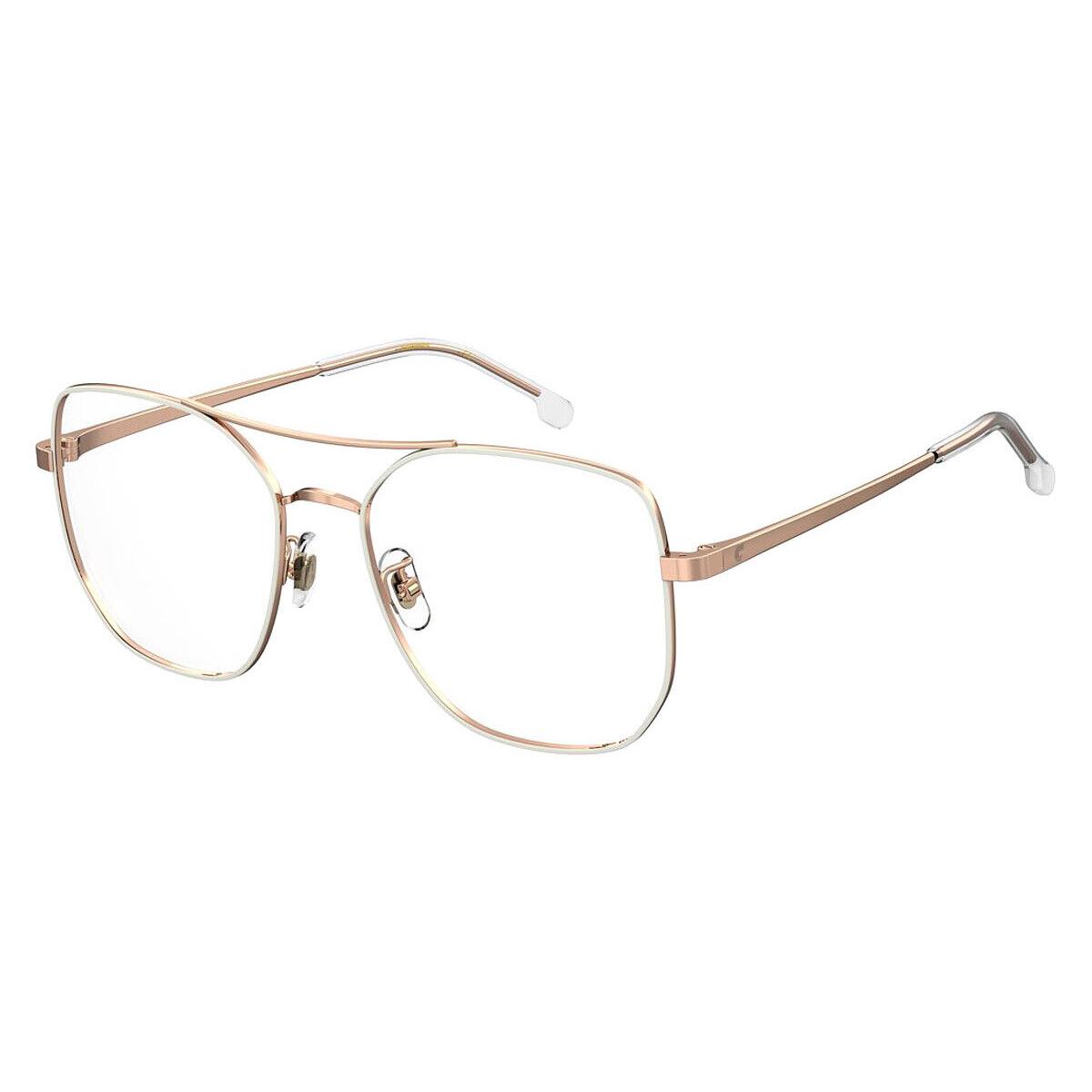 Carrera Car Eyeglasses Women White Copper Gold 53mm