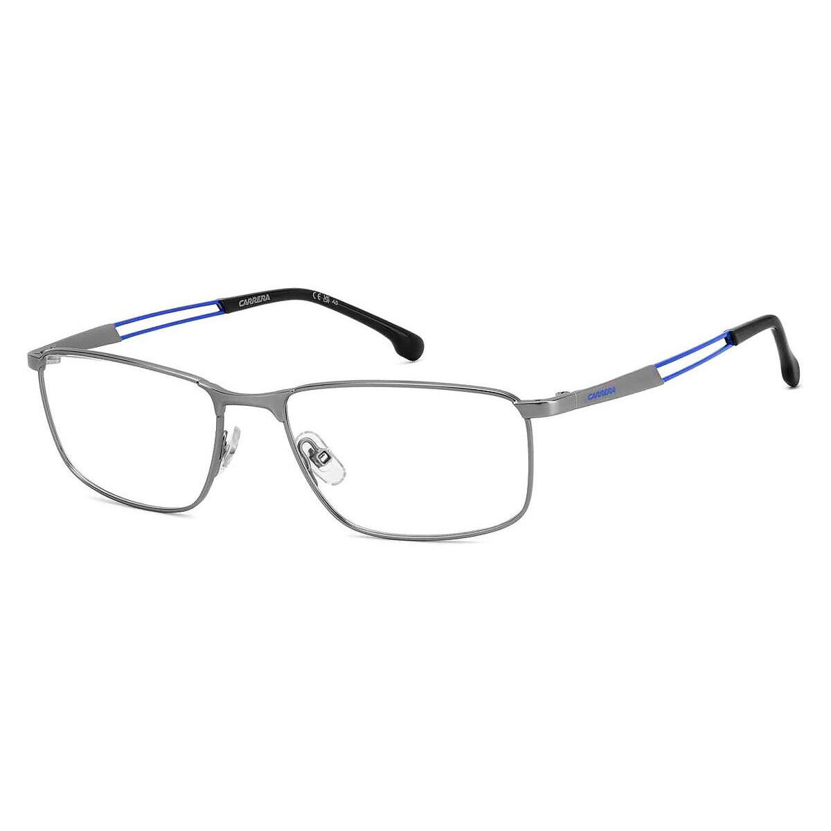 Carrera Car Eyeglasses Men Matte Dark Ruthenium Blue 55mm