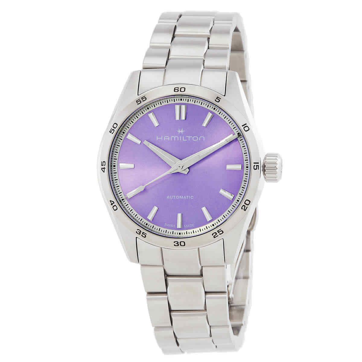 Hamilton Jazzmaster Performer Automatic Purple Dial Watch H36105170