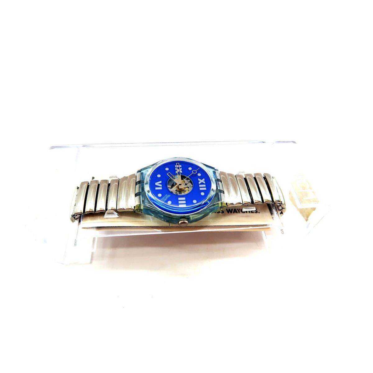 Swatch Watch Saphire Shade GN110 / 111 with Case and Papers 1991 Gents Nos