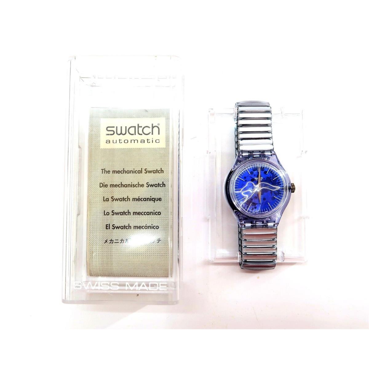 Swatch Automatic Watch Morning Dew SAK132 with Case Papers 1997 Gents Nos