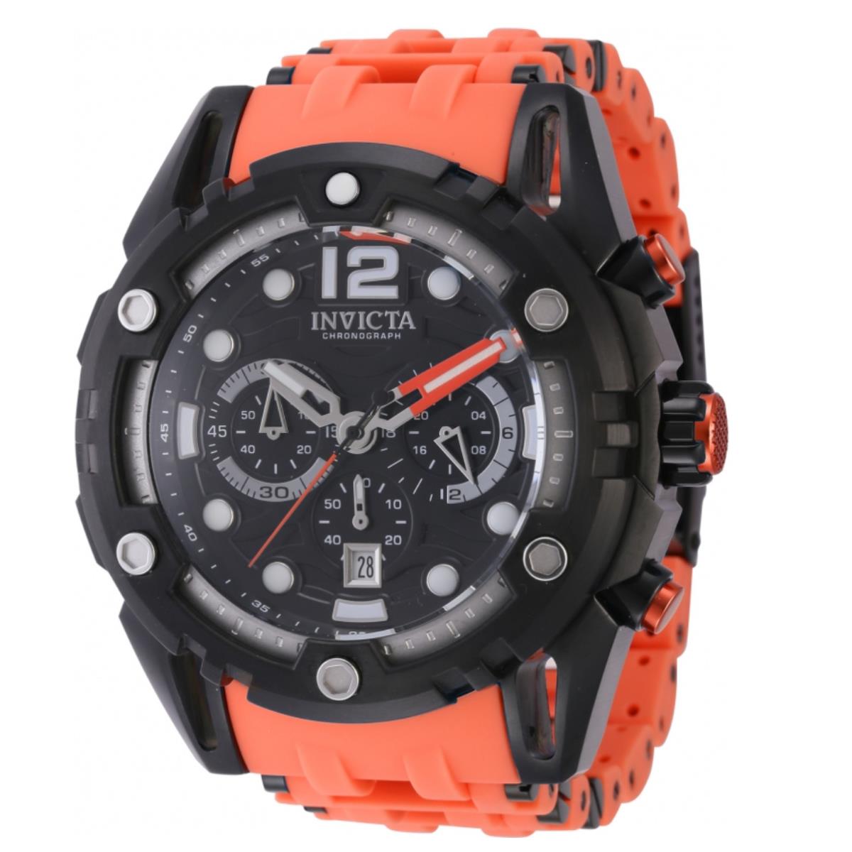 Invicta Sea Spider Armored Sentinel Men`s 52mm Orange Chronograph Watch 43769