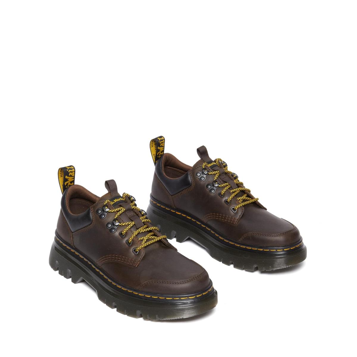 Unisex Oxfords Dr. Martens Tarik Lo Leather Dark Brown Crazy Horse