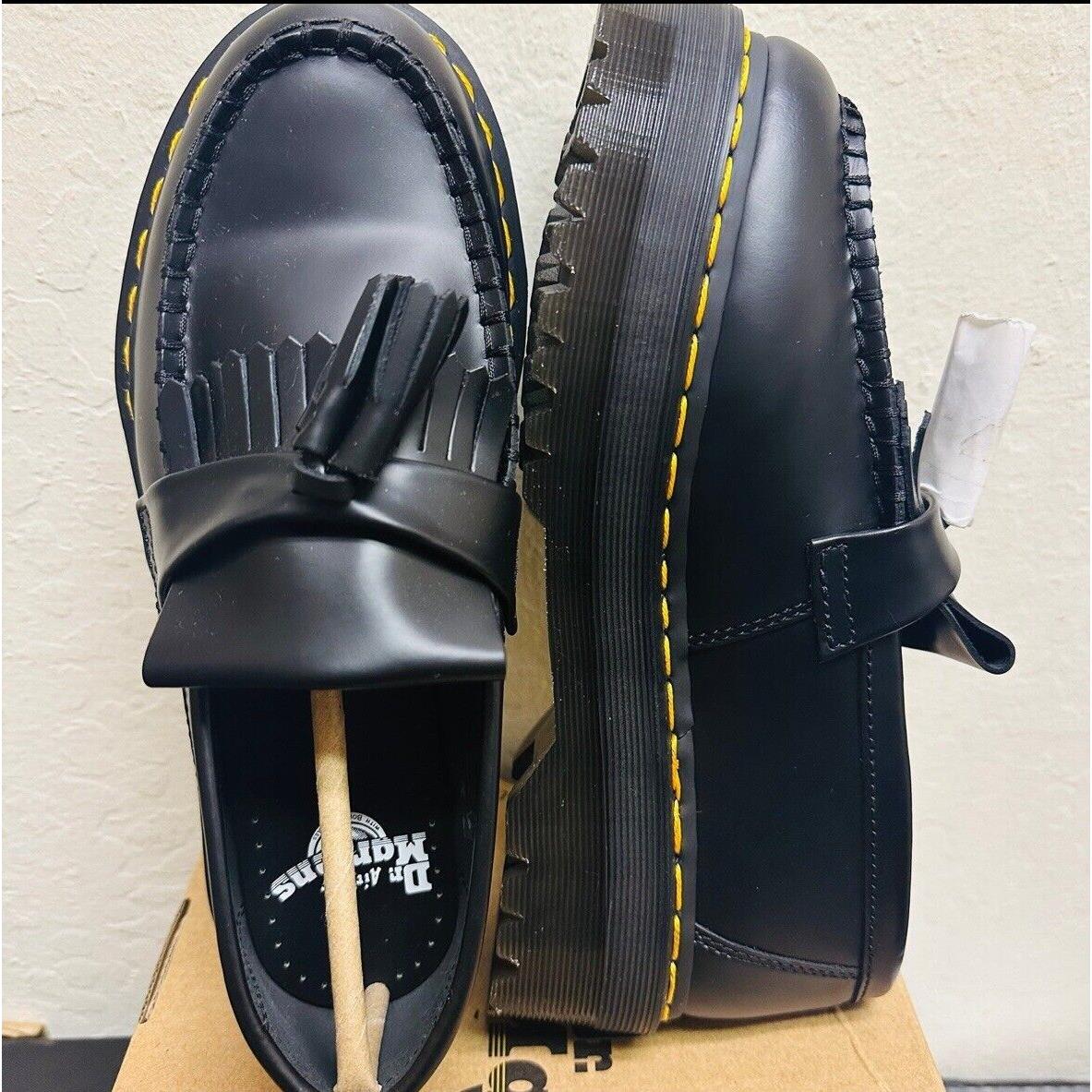 dr Martens Adrian Leather Platform Tassel Loafers