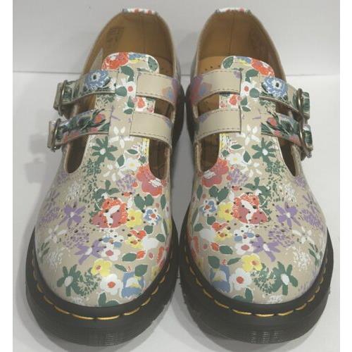 Dr. Martens Woman`s 8065 Floral Mash Up Leather Mary Jane Size 9