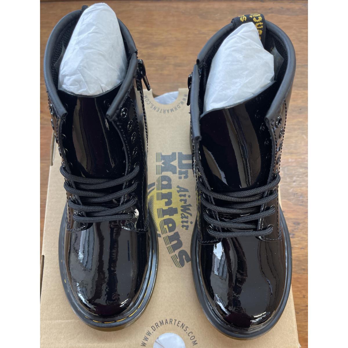 Dr. Martens 1460 J Child size:13 Patent Lamber Black Boots