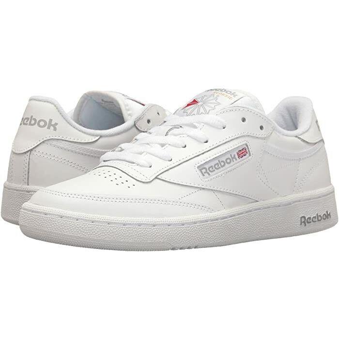 Reebok Classic Club C 85 White Sheer Gray AR0455 Mens Casual Shoes Sizes 7.5-13