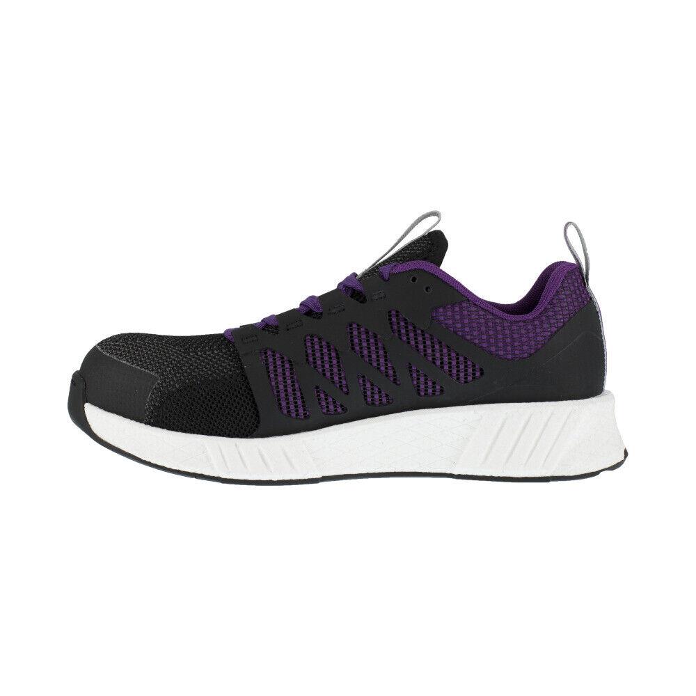 Reebok Fusion Flexweave™ Work Fusion Flexweave Work Women`s Athletic Shoe Black/purple Boots RB315 - Black and Purple