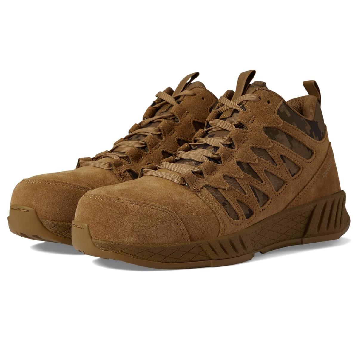 Man`s Shoes Reebok Work Floatride Energy Tactical EH Comp Toe Mid-top - Coyote