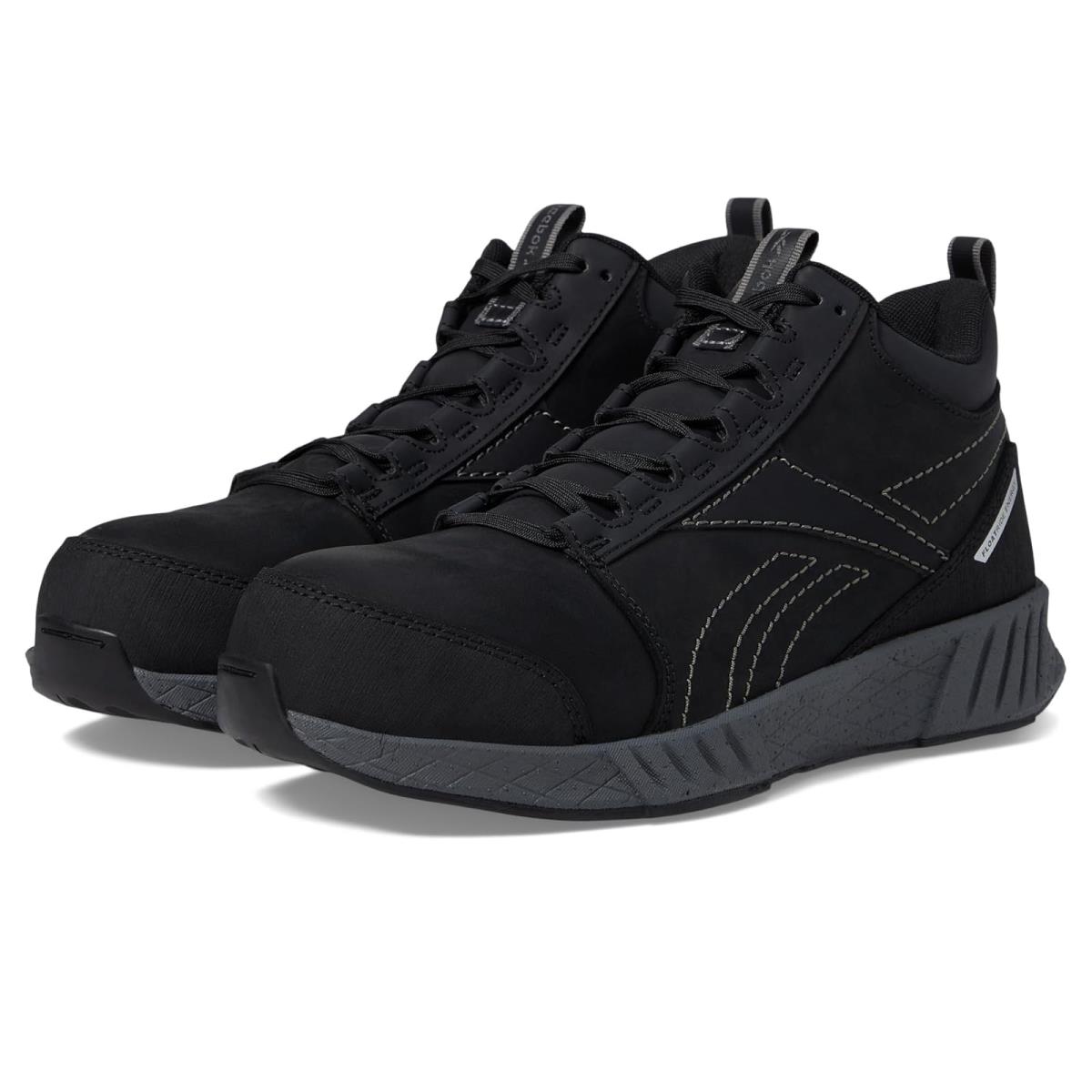 Man`s Shoes Reebok Work Fusion Formidable Work Mid Cut Composite Toe SD 10 - Black/Grey