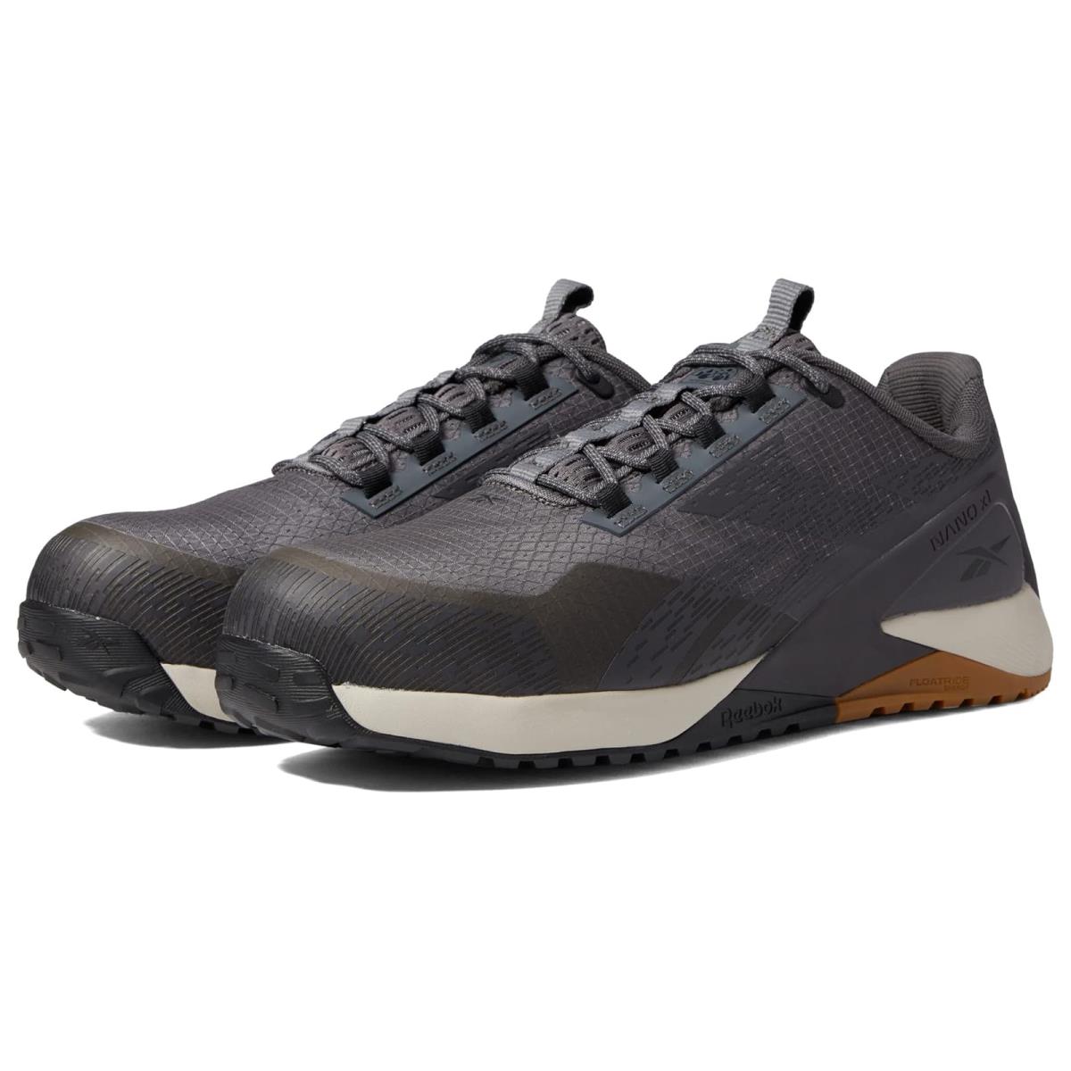 Man`s Shoes Reebok Work Nano X1 Adventure Work SD Comp Toe Grey/Black