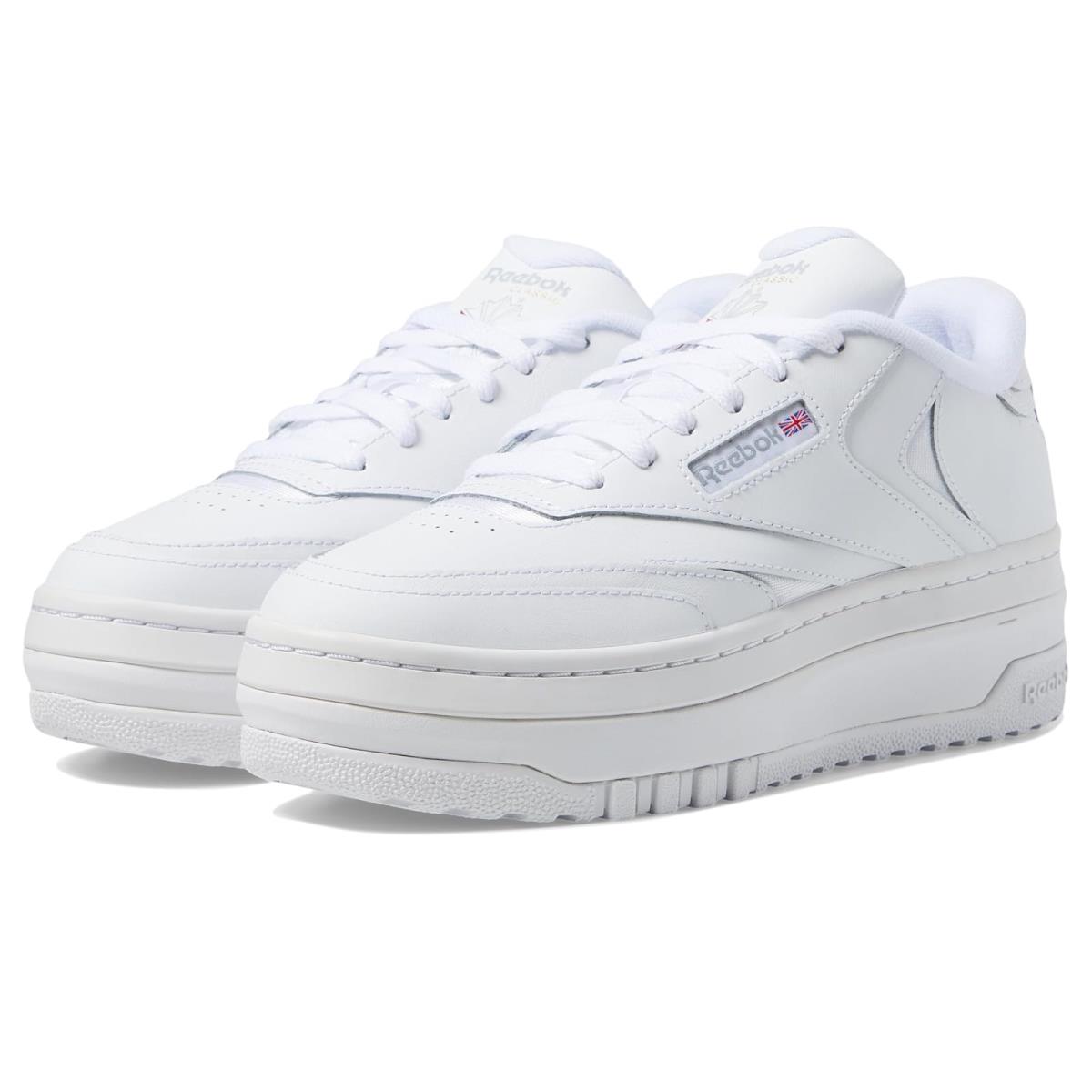 Woman`s Sneakers Athletic Shoes Reebok Lifestyle Women`s Club C Extra White/Pure Grey