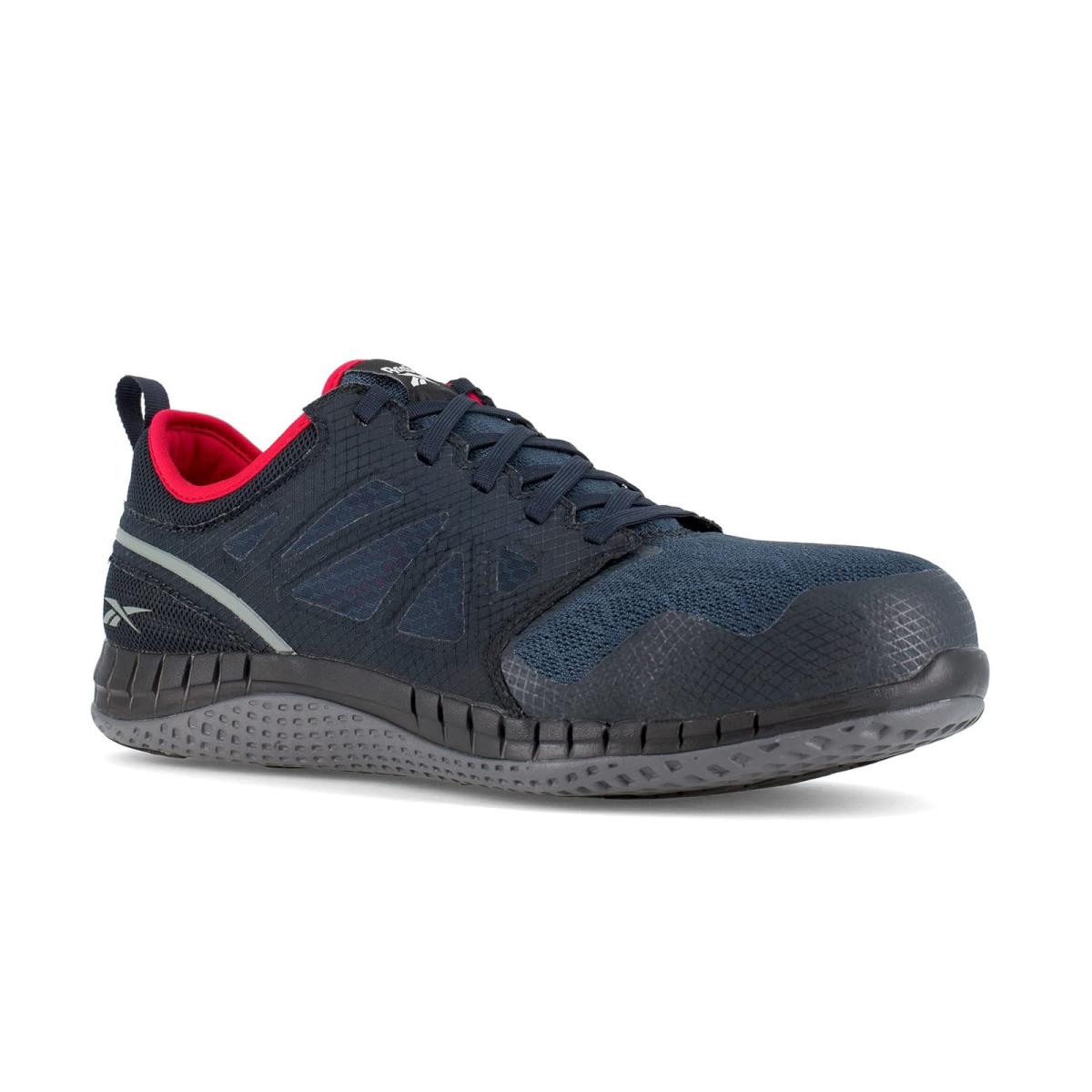 Man`s Sneakers Athletic Shoes Reebok Work Zprint Work Navy/Red/Grey