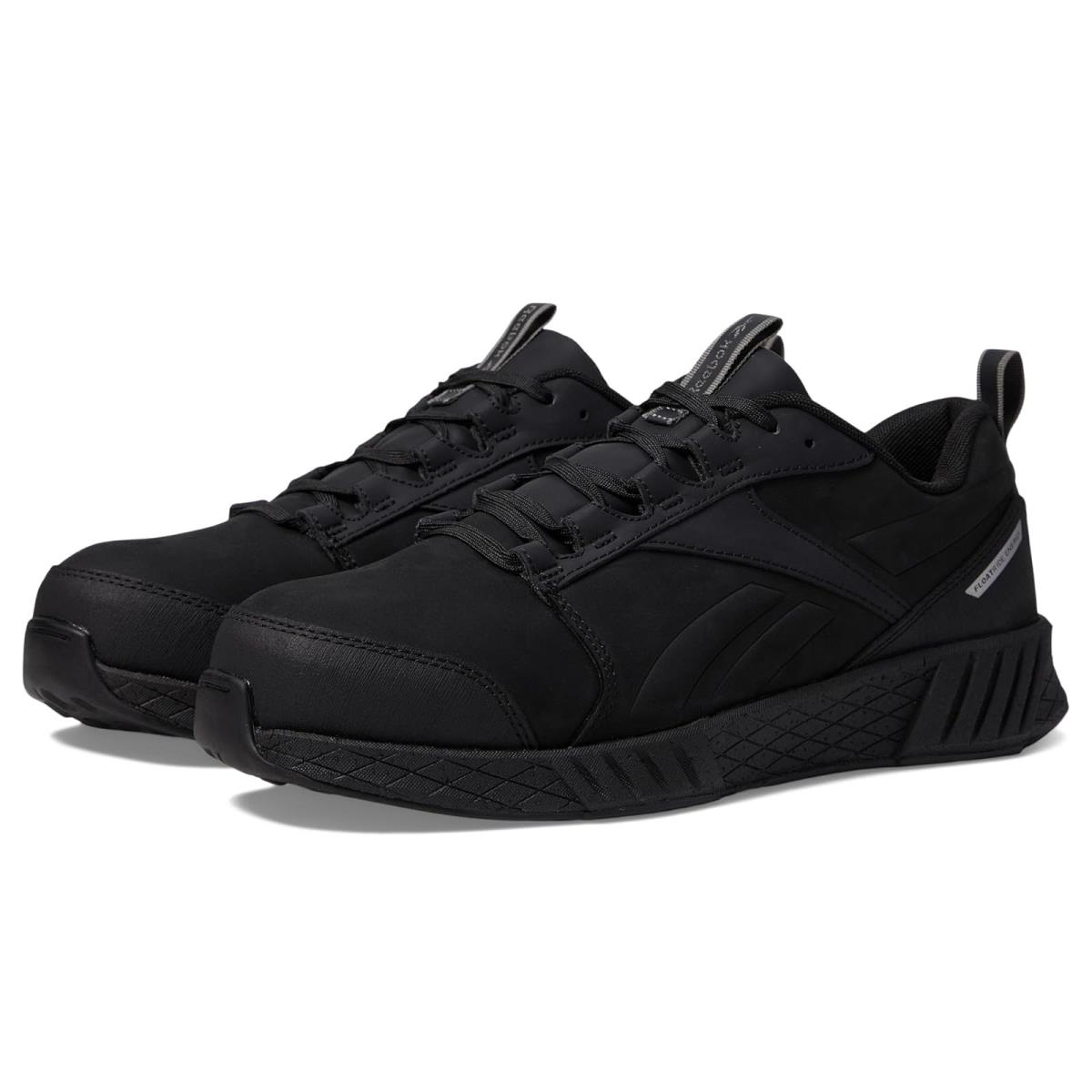 Man`s Shoes Reebok Work Fusion Flexweave Work Composite Toe - Black/Black