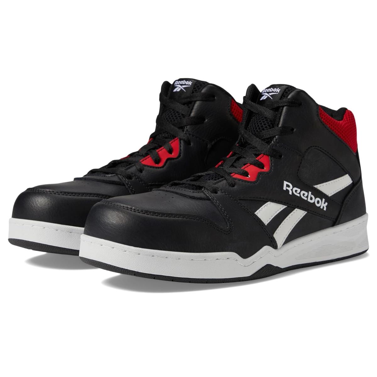 Man`s Sneakers Athletic Shoes Reebok Work BB4500 Work High Top Sneaker - Black/Red