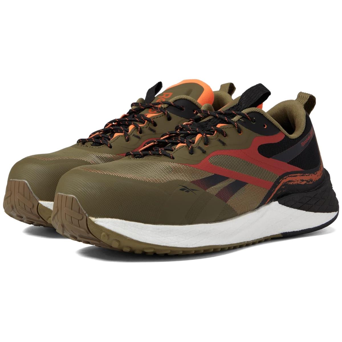 Man`s Shoes Reebok Work Floatride Energy 3 Adventure Work EH Comp Toe - Army Green/Black/Ochre