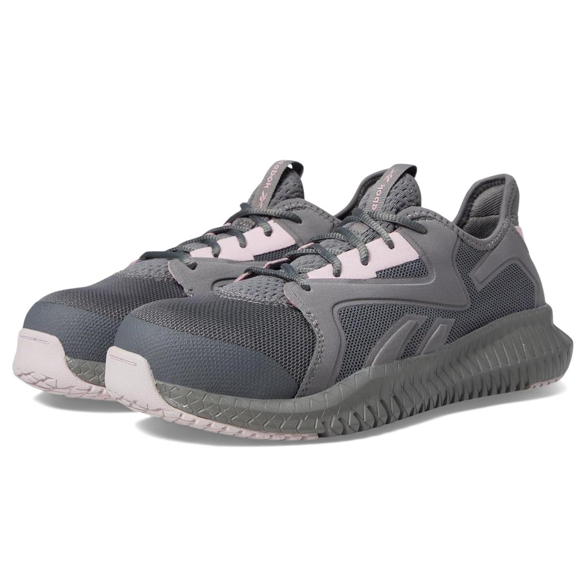 Woman`s Sneakers Athletic Shoes Reebok Work Flexagon 3.0 Work EH - Grey/Pink