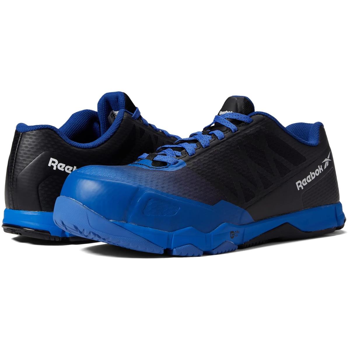 Man`s Sneakers Athletic Shoes Reebok Work Speed TR Work EH Comp Toe - Black/Blue