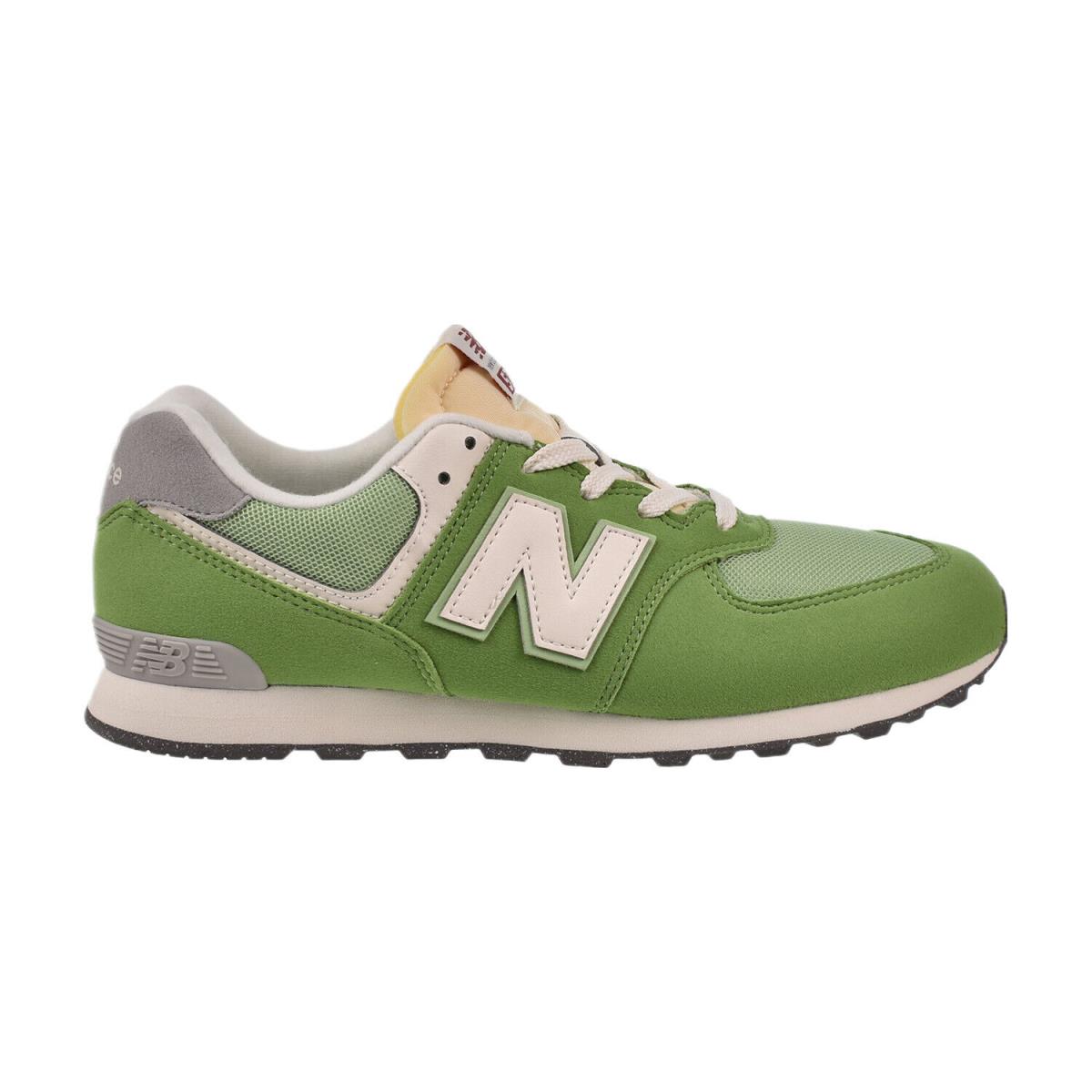 New Balance 574 Big Kids` Shoes Chive-white GC574-RCC