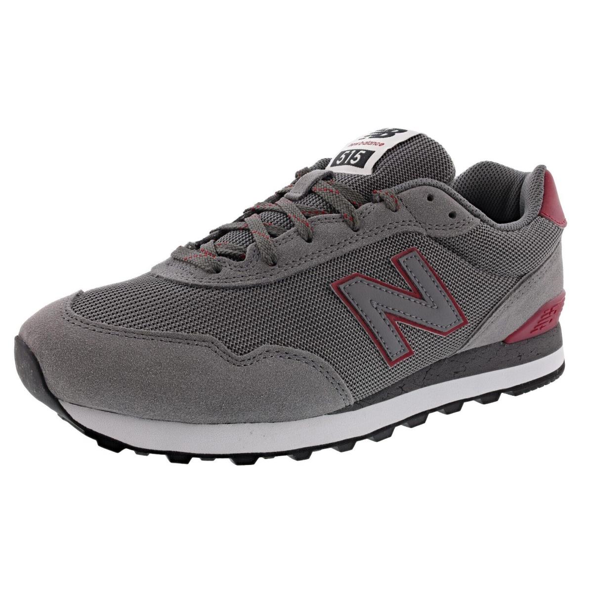 New Balance Men`s 515 V3 Extra Wide Width Running Sneakers CASTLEROCK / CRIMSON / WHITE