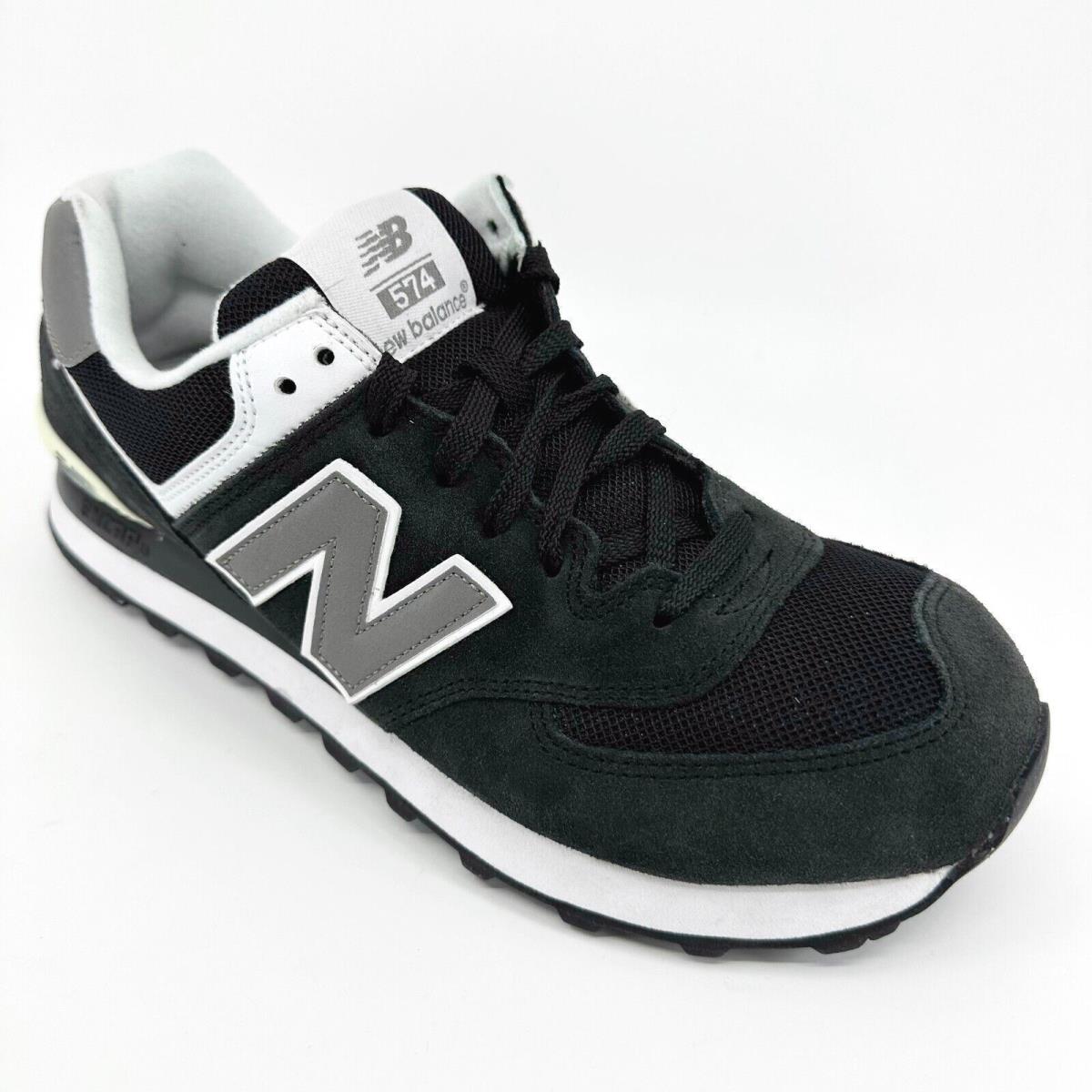 New Balance 574 Classics Black Grey White Suede Retro Mens Sneakers M574SKW