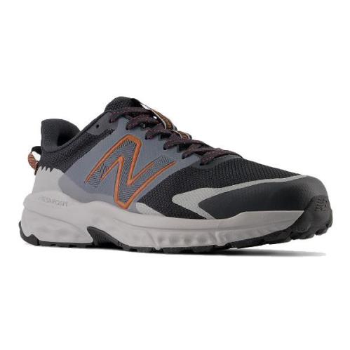 New Balance Men`s Breathable Athletic Trail Running Sneakers Medium X Wide 4E Gray Black