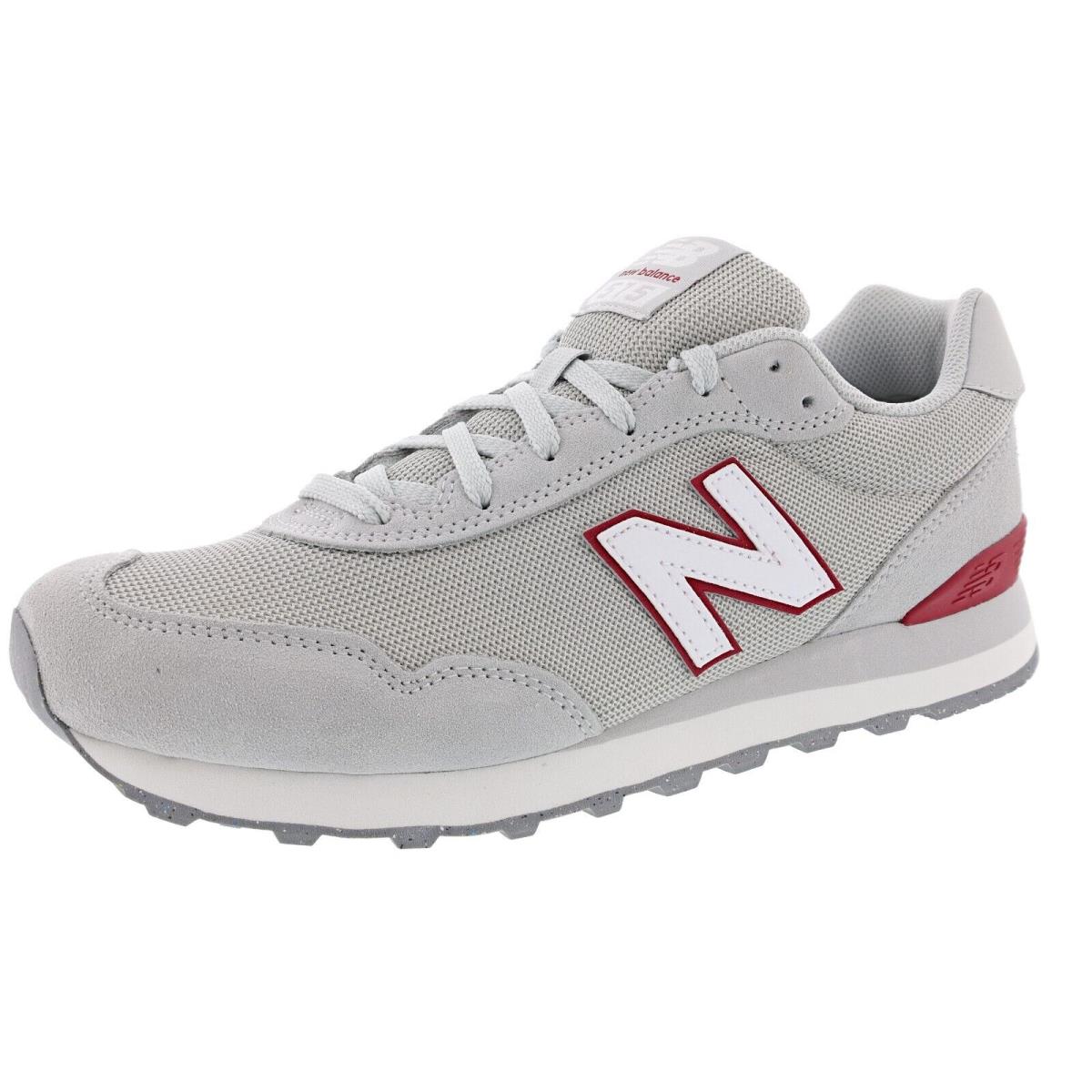 New Balance Men`s 515 Classic Running Sneakers BRIGHTON GREY / WHITE / CRIMSON