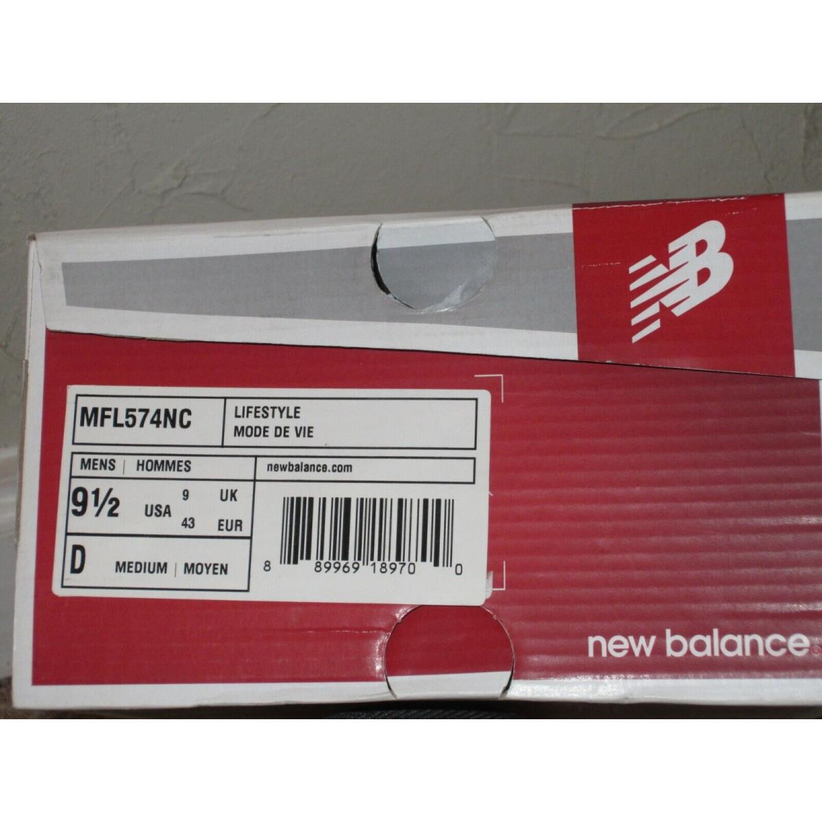 New Balance Fresh Foam Breathe MFL574NC Grey White Men`s Size 9.5-10.5 New 574