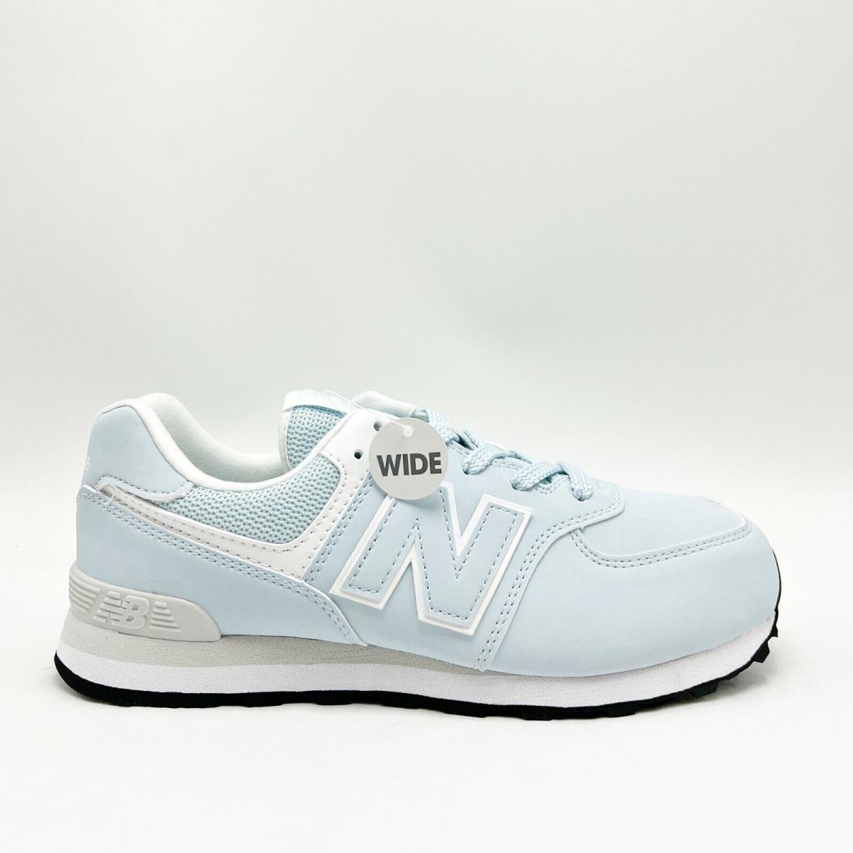 Youth New Balance 574 GS J Wide Morning Tide with White GC574MA1 Sz 4.0 6.5