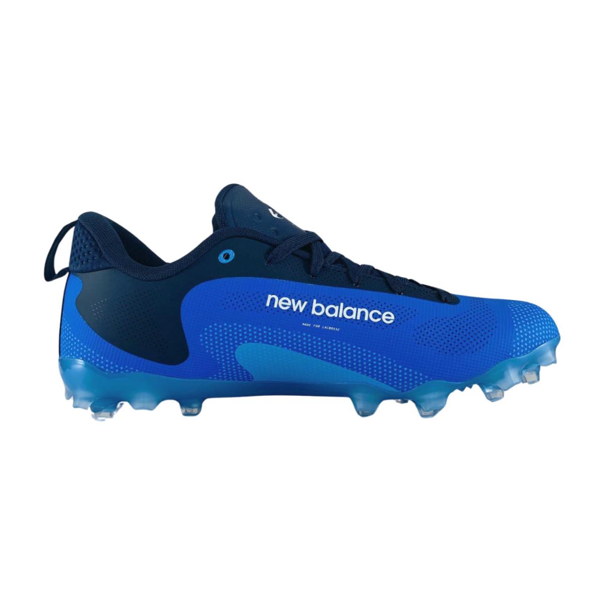 New Balance Freezelx v4 Low Blue White Cleat New Men`s Lacrosse Cleats FREEZLN4